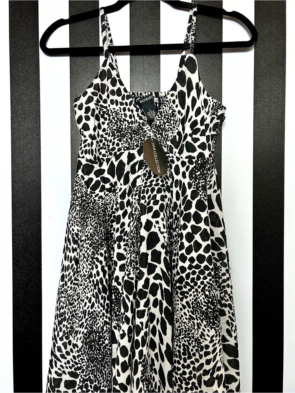Animal Print Asymmetrical Flowy Dress
